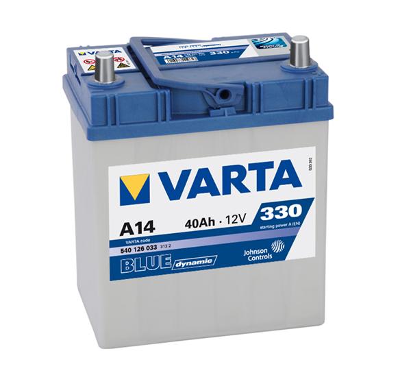 AKUMULATOR 12V 40AH 330A DESNO+ VARTA BLUE DYNAMIC Asia tanje kleme  - AKU146 - 540126033 - A14
