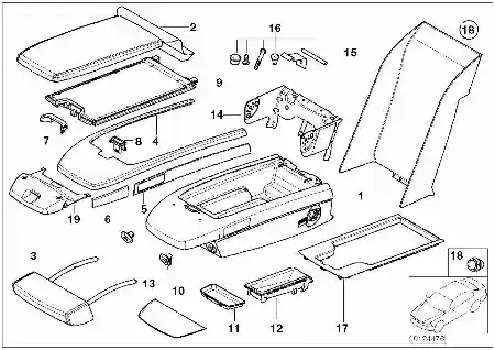 BRAVA POKLOPCA NASTAVAK BMW 7 E65 - E66 ORIGINAL, 52207163219,  