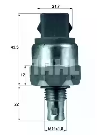 DAVAČ BEZ NAVOJA TEMPERATURE 4 PINA AUDI100 A6 BEHR 03491936