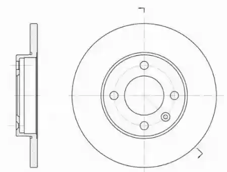 DISK PREDNJI 12X239 VW GOLF AUDI REMSA  321615301, 6088.01