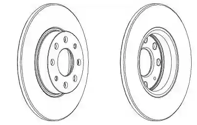 DISK PREDNJI 257x12 OPEL CORSA-D PUNTO FERODO 0569022, DDF17