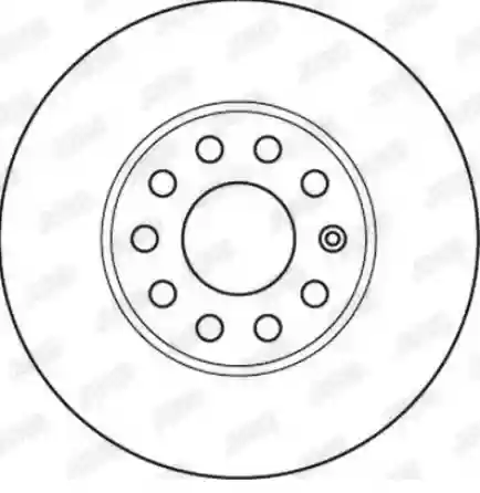 DISK PREDNJI VENTILIRAJUĆI 25X288 VW GOLF 5 JURID, 1K0615301