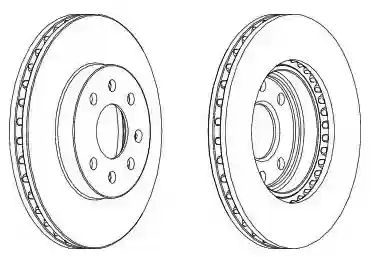 DISK PREDNJI VENTILIRAJUĆI  256X24 DAEWOO NUBIRA CHEVROLET F
