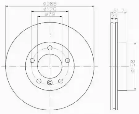 DISK PREDNJI VENTILIRAJUĆI . BMW E36 E46,  TEXTAR, 341111654