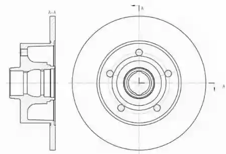 DISK ZADNJI 10X245 AUDI A-4 1995- REMSA, 8D0615601B, 6431.00