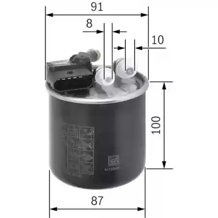 FILTER NAFTE MERCEDES C-E KLASE 220 CDI 2011-2018 BOSCH, 6510902852, F026402839