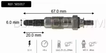 GREJAČ FORD 1.6D ESKORT 84-89 BORG, 6075812, 501017