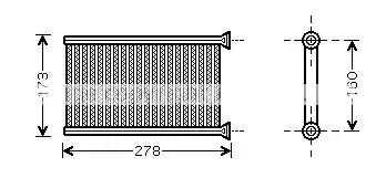 HLADNJAK KABINE BMW 3 X1 X3 X4 AVA QUALITY COOLING 64119128953, BWA6342