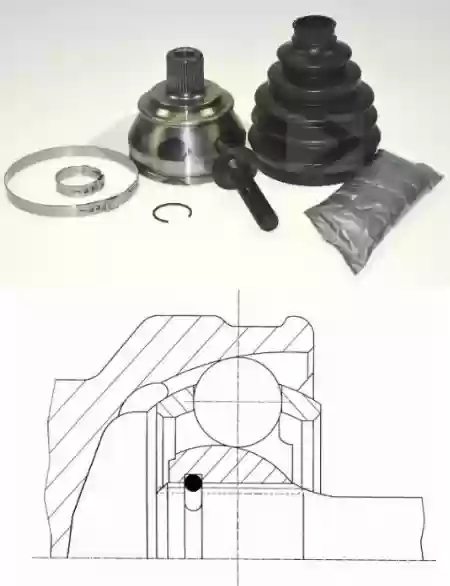 HOMOKINETIČKI ZGLOB AUDI A6 A8 2.0-4.2 2004- LOBRO, 4F049809