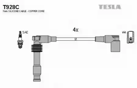 KABLOVI SVEĆICA 1400CM3 1600CM3 16V OPEL ASTRA VECTRA TESLA 