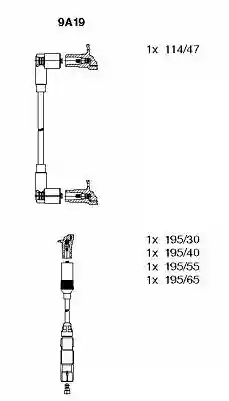 KABLOVI SVEĆICA VW 1600CM3 2000CM3 SEAT NOVI TIP BREMI 191998031B, 481