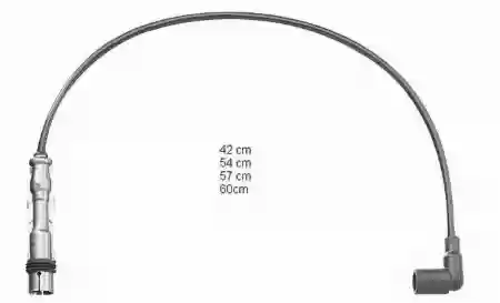 KABLOVI SVEĆICA VW GOLF 6 1200CM3 TSI BERU, 03F905409A, ZEF1629