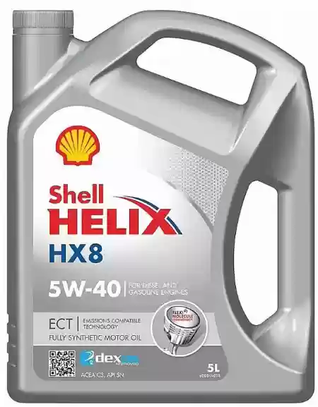 MOTORNO ULJE SHELL HX8 5W40 ECT 5LITRA 5011987032248, ULJ818