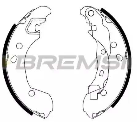PAKNOVI 203x38 NISAN MIKRA 3 RENO CLIO-3 2005- BREMSI 7701208357, GF0862