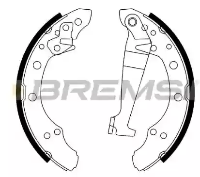Paknovi Audi 80 1979-1992 200X40 Bremsi 811698525A, GF0543
