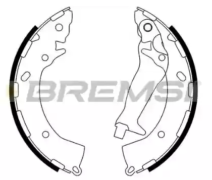 Paknovi zadnji Hyundai I10 Bremsi 58305-0UA00, GF0744