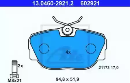 PLOCICE PREDNJE BMW E30 ATE, 34111161347, 13046029212