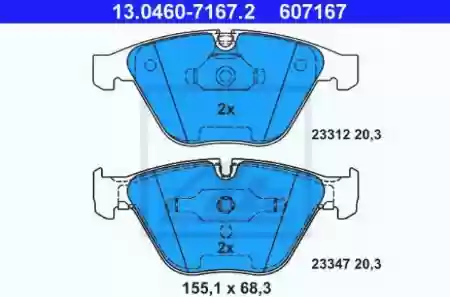 PLOCICE PREDNJE BMW E46, BMW X3, BMW 330XD  ATE, 34116779652
