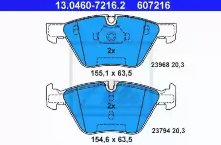 PLOCICE PREDNJE BMW E90 BMWE91 1.8 2.0 dizel ATE, 3411677777