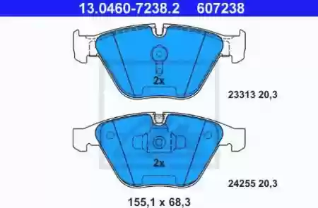 PLOCICE PREDNJE BMW E90 E91 1800cm-2200cm3, DIZEL ATE, 34116