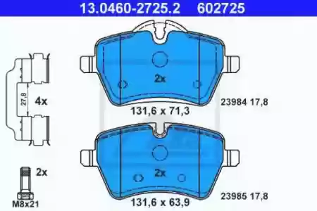 PLOCICE PREDNJE BMW MINI COOPER S ATE, 34116778320, 13046027