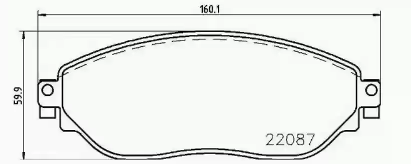 PLOČICE PREDNJE RENO TRAFIC-3 OPEL VIVARO BREMBO 410608638R,