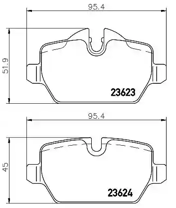 PLOČICE ZADNJE BMW E81 E90  TEXTAR, 34216788183, 2362303,