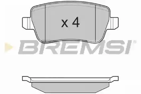 PLOCICE ZADNJE FIAT CROMA 2005-2010 BREMSI