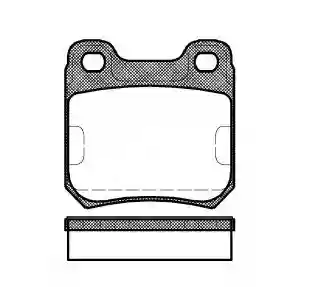 PLOCICE ZADNJE OPEL OMEGA A -89 RE, 1605878, 0239.10