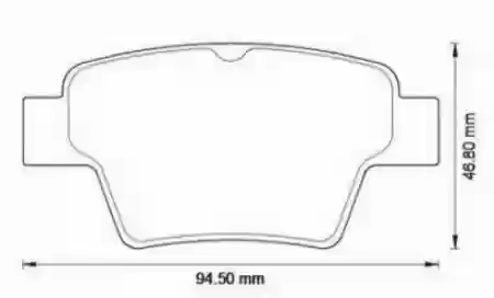 PLOČICE ZADNJE PEŽO 307 CITROEN C-4 2004- JURID 4254.76-4253