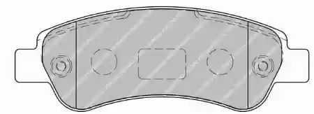 PLOČICE ZADNJE PEŽO CITROEN FIAT BOXER DUCATO FERODO77364016