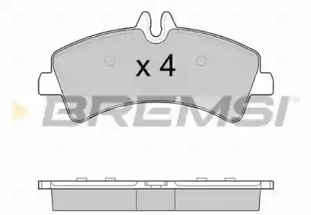 PLOČICE ZADNJE VW CRAFTER MERCEDES SPRINTER 3.5t 2006- BREMSI 2E0698451, BP3291