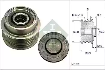 REMENICA ALTERNATORA TOYOTA YARIS 1.4 D-4D 2003-2005 INA