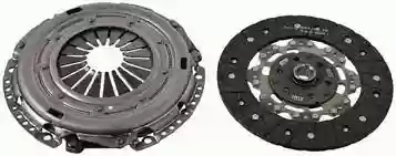 SET KVACILA GOLF 4 - SHARAN 1.9 TDI 1998-2005 240mm SACHS, 038198141CX, 3000951091