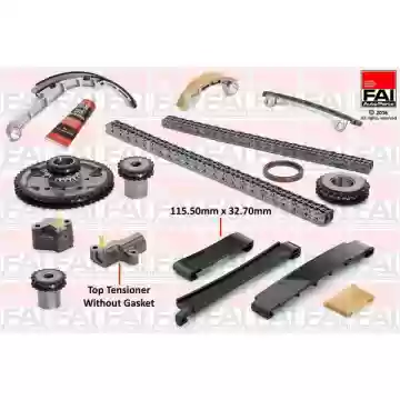 SET LANACA I KLIZACA NISSAN NAVARA 2.5dci 2002-2023 FAI, 13028-AD202, TCK42