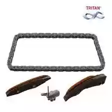 SET LANACA I KLIZACA DONJI BMW N47 (LANAC, KLIZAČI X2, TERMO ŠPANER) FEBI, 13528572504, 49529