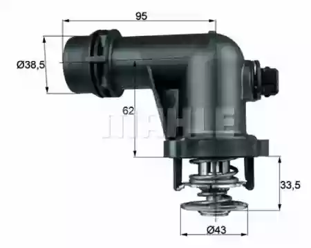 TERMOSTAT BMW MOTOR M43 N40 N45 N46 1998-2009 BEHR 11531437085, TM15105