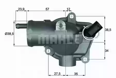 Termostat mercedes Sprinter Vito E Class Behr, 6112030575, TH1187