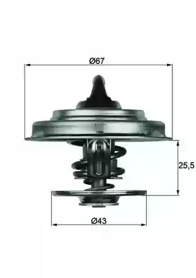 TERMOSTAT MERCEDES W123 W124 2.0-2.2 -1993 BEHR