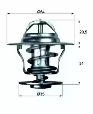 TERMOSTAT OPEL ASCONA B  87-102 1600CM3 1800CM3 BEHR 0561211