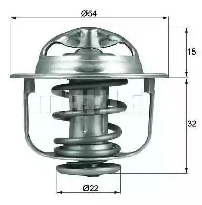 TERMOSTAT OPEL ASTRA G ASTRA H CORSA C 1700CM3 Y Z MOTORI BEHR 1338005, TX12089D