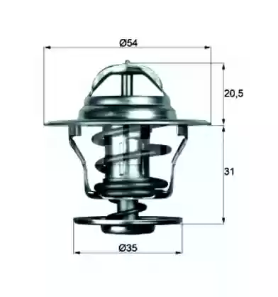 TERMOSTAT OPEL KADETT C 80 C BEHR 056121113A, TX1380D