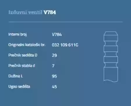 VENTIL  IZDUVNI VW  AUDI  1300CM3  2400CM3  AUTOVENTI 032109