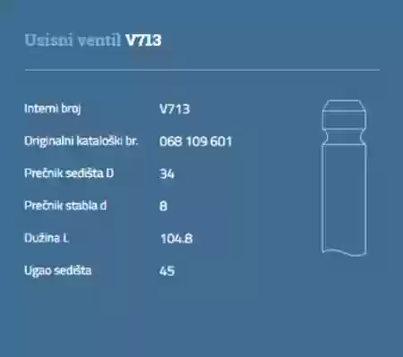 VENTIL USISNI GOLF 1 1500CM3 DIZEL AUTOVENTIL, 068109601, V7