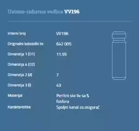 VOĐICA VENTILA ISUZU 1500CM3 1700CM3 AUTOVENTIL VV196