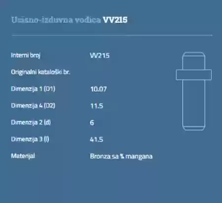 VOĐICA VENTILA USISNA IZDUVNA 6mm 2500CM3 V6 AUTOVENTILVV215